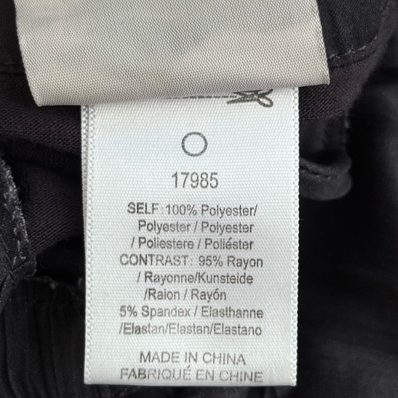 Anthropologie Dolan Lucille Pleated Tie Neck Peasant Blouse in Charcoal Gray, S - Picture 8 of 9